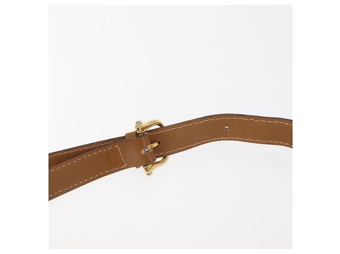 Céline Borsa a Spalla in Tela Macadam CELINE PVC Beige Oro Auth 147197 D'oro - vista 9