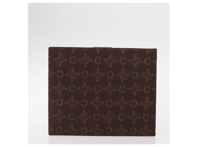 Céline CELINE C Macadam Canvas Jewelry Box Brown Silver Auth 154905V Silvery - view 5
