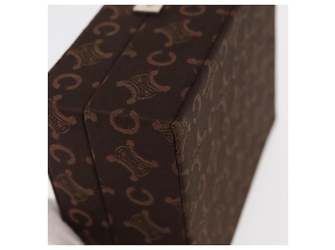 Céline CELINE C Macadam Canvas Jewelry Box Brown Silver Auth 154905V Silvery - view 7