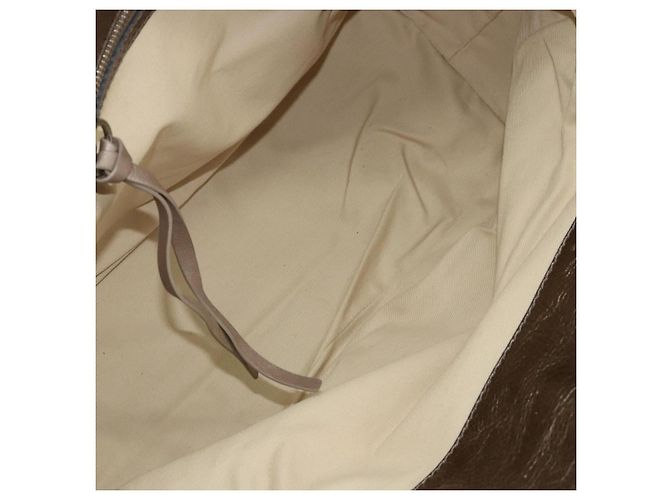 Chloé Borsa Tote Chloe in Denim Pelle Blu Auth BA5712 - vista 17