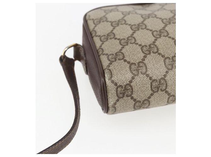 Borsa Sherry Line GG Supreme Web di GUCCI in PVC Beige Rosso Verde 116 02 089 Auth 157158 - vista 13