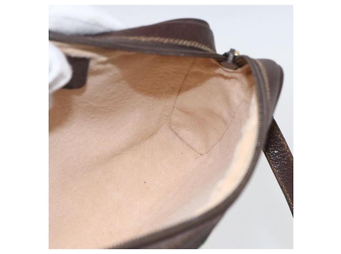 Borsa Sherry Line GG Supreme Web di GUCCI in PVC Beige Rosso Verde 116 02 089 Auth 157158 - vista 17