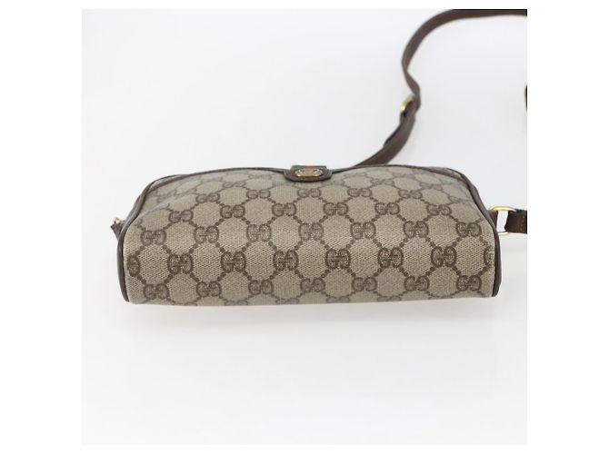 Borsa Sherry Line GG Supreme Web di GUCCI in PVC Beige Rosso Verde 116 02 089 Auth 157158 - vista 9