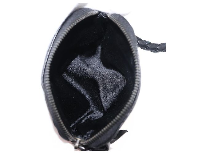Autre Marque Bolso de cuero con 4 ganchos Bottega Veneta Navy Auth bs29559 Azul marino - vista 14
