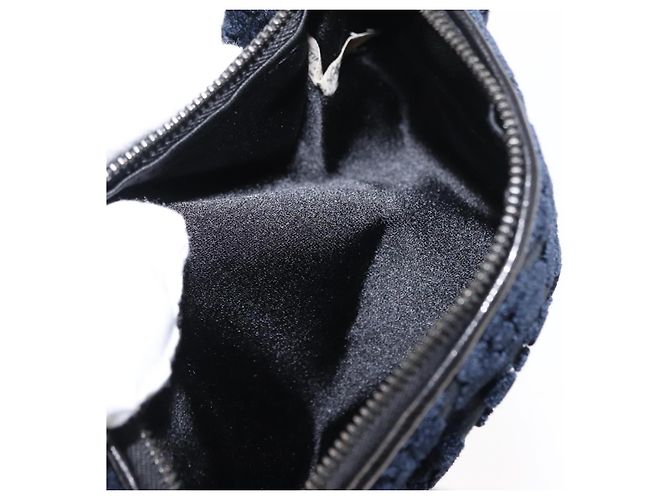 Autre Marque Bolso de cuero con 4 ganchos Bottega Veneta Navy Auth bs29559 Azul marino - vista 7