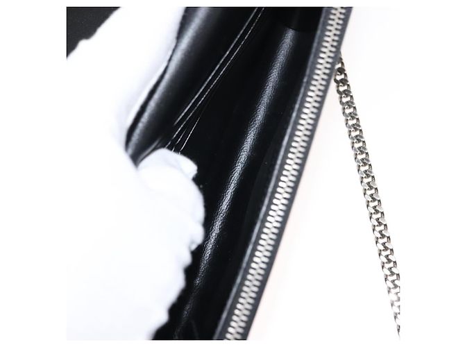 SAINT LAURENT Borsa a Spalla Kate con Frange in Pelle Nera Argento Autentica bs30026 Nero - vista 19