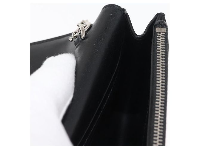 SAINT LAURENT Borsa a Spalla Kate con Frange in Pelle Nera Argento Autentica bs30026 Nero - vista 20
