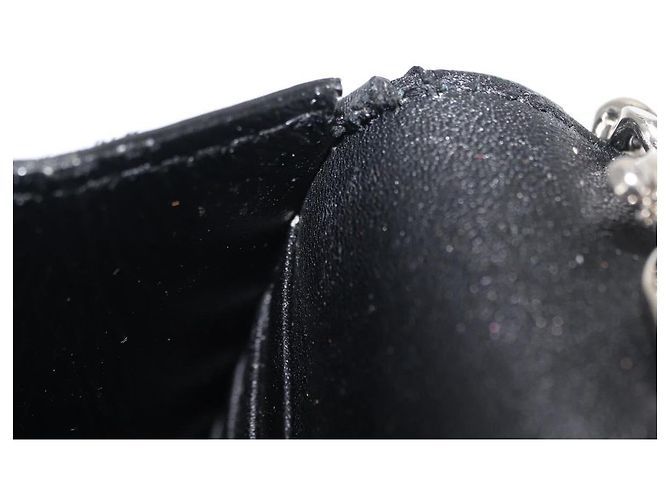 SAINT LAURENT Borsa a Spalla Kate con Frange in Pelle Nera Argento Autentica bs30026 Nero - vista 22