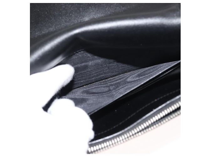 SAINT LAURENT Borsa a Spalla Kate con Frange in Pelle Nera Argento Autentica bs30026 Nero - vista 24