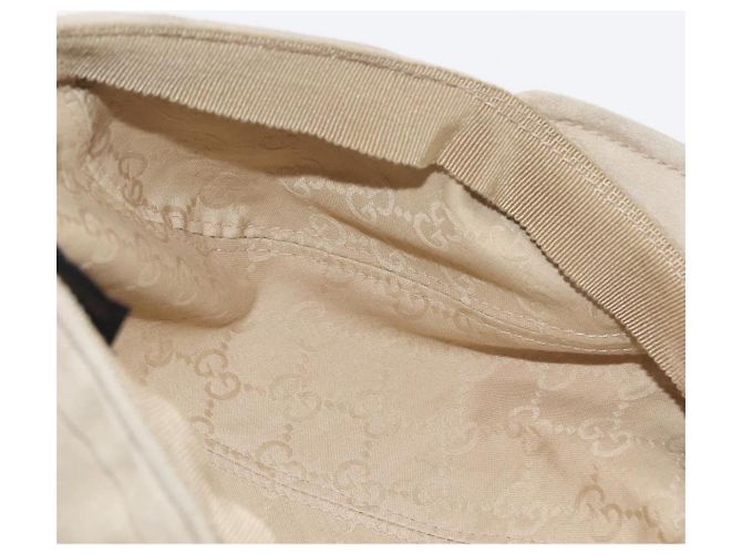 Cappello da Caccia GUCCI Camoscio M Beige Auth hk3163 - vista 10