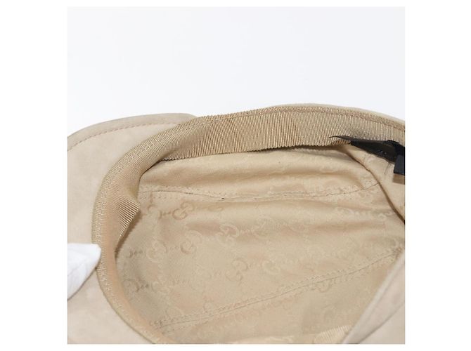 Cappello da Caccia GUCCI Camoscio M Beige Auth hk3163 - vista 11