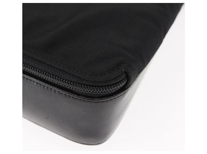 Borsa a Spalla GUCCI in Nylon e Pelle Nera Auth ep11070 Nero - vista 10