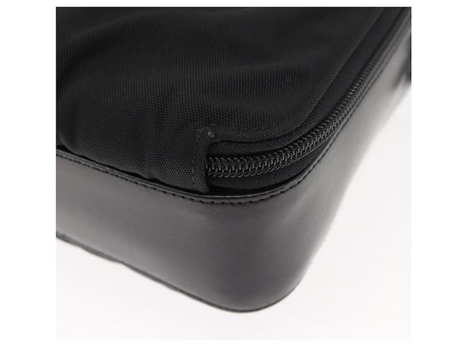 Borsa a Spalla GUCCI in Nylon e Pelle Nera Auth ep11070 Nero - vista 11