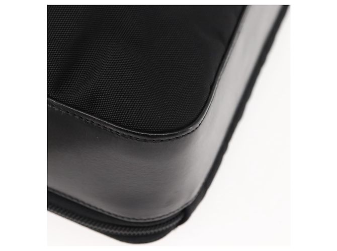 Borsa a Spalla GUCCI in Nylon e Pelle Nera Auth ep11070 Nero - vista 12
