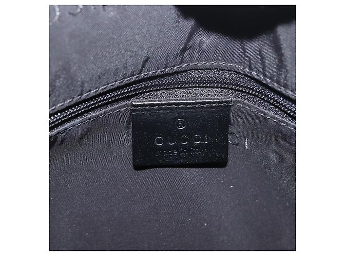 Borsa a Spalla GUCCI in Nylon e Pelle Nera Auth ep11070 Nero - vista 16