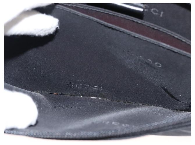 Borsa a Spalla GUCCI in Nylon e Pelle Nera Auth ep11070 Nero - vista 20