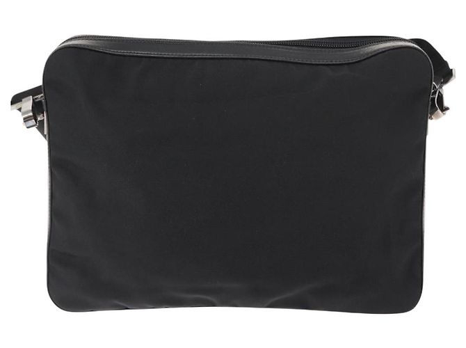Borsa a Spalla GUCCI in Nylon e Pelle Nera Auth ep11070 Nero - vista 3