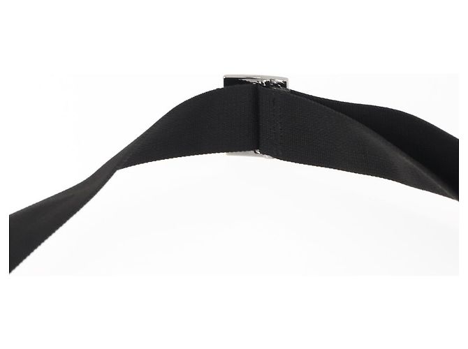 Borsa a Spalla GUCCI in Nylon e Pelle Nera Auth ep11070 Nero - vista 8