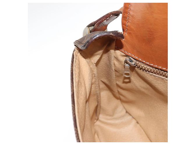 Céline Borsa a Spalla in Tela Macadam CELINE in Pelle PVC Marrone Oro Auth BA6722 D'oro - vista 19