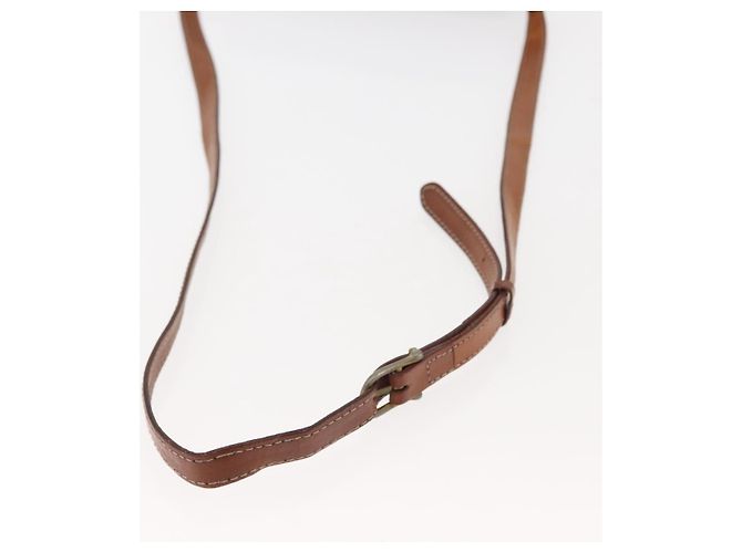 Céline Borsa a Spalla in Tela Macadam CELINE in Pelle PVC Marrone Oro Auth BA6722 D'oro - vista 7