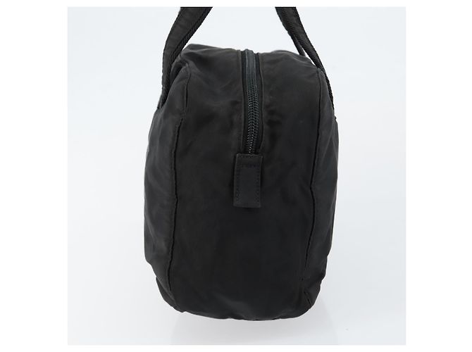 PRADA Borsa a mano in nylon nera Auth ki6098 Nero - vista 3