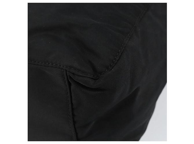 PRADA Borsa a mano in nylon nera Auth ki6098 Nero - vista 9