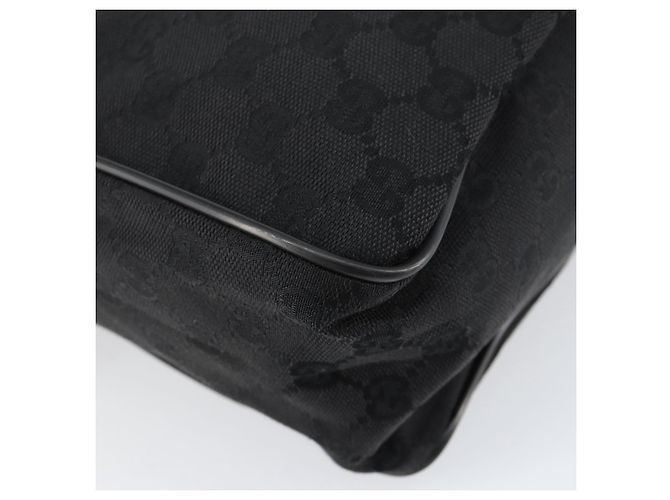 Borsa a Spalla GG Canvas Gucci Nera Argento 28562 Auth yk19546 Nero - vista 13