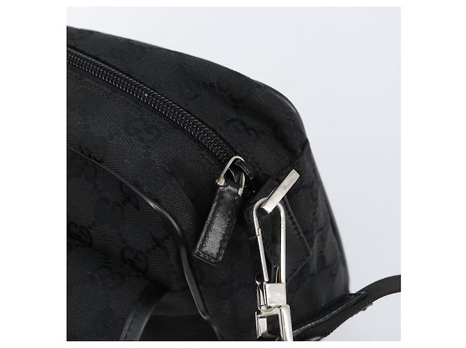 Borsa a Spalla GG Canvas Gucci Nera Argento 28562 Auth yk19546 Nero - vista 17