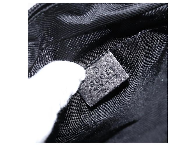 Borsa a Spalla GG Canvas Gucci Nera Argento 28562 Auth yk19546 Nero - vista 18