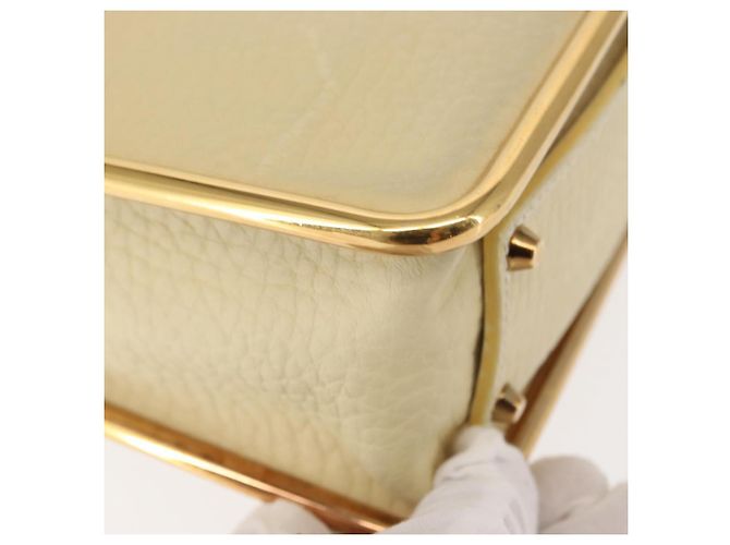 Chloé Borsa a Spalla Chloe Sally in Pelle Beige Oro Auth bs29994 D'oro - vista 12
