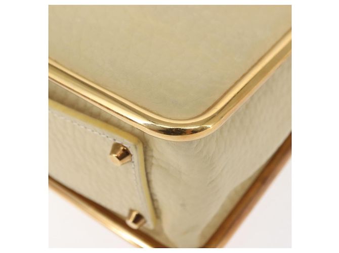Chloé Borsa a Spalla Chloe Sally in Pelle Beige Oro Auth bs29994 D'oro - vista 13