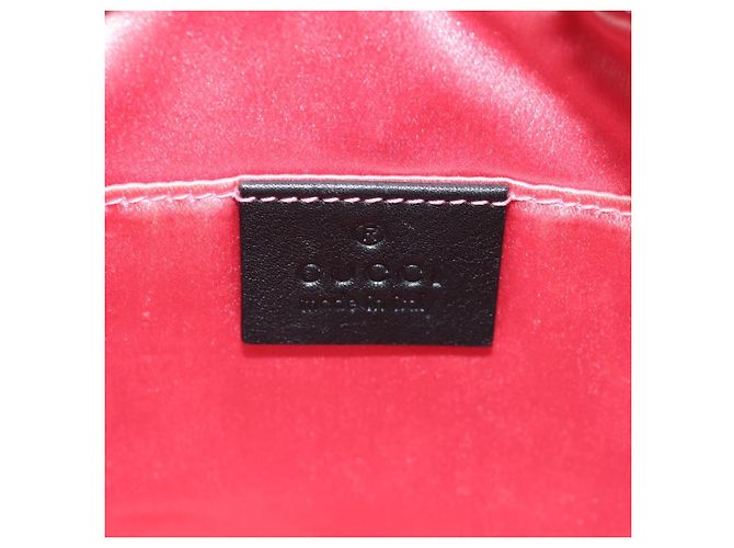 Gucci Borsa a spalla GG Marmont in velluto nero e oro 448065 Auth 145252M D'oro - vista 18