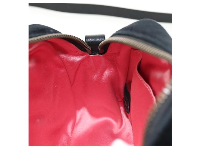 Gucci Borsa a spalla GG Marmont in velluto nero e oro 448065 Auth 145252M D'oro - vista 21