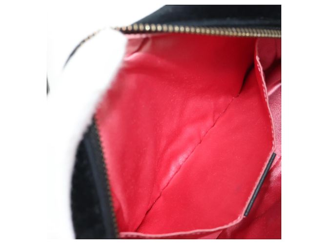 Gucci Borsa a spalla GG Marmont in velluto nero e oro 448065 Auth 145252M D'oro - vista 22