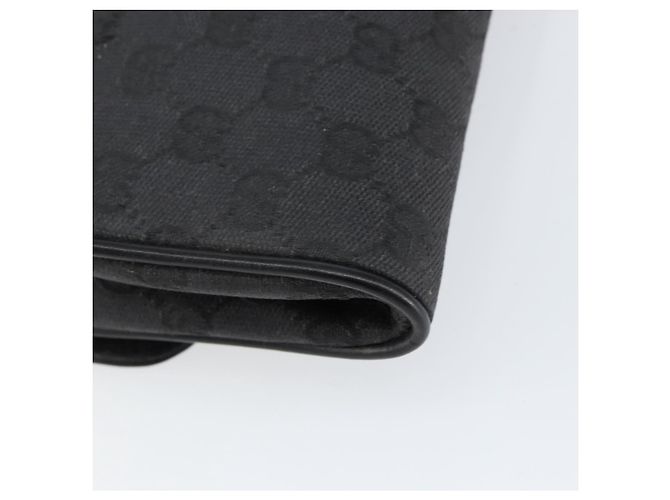 Borsa a Spalla GG Canvas Gucci Nera Oro Auth ep11997 Nero D'oro - vista 11