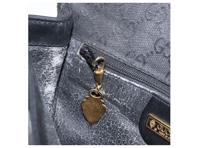 Borsa a Spalla GG Canvas Gucci Nera Oro Auth ep11997 Nero D'oro - vista 18