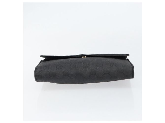 Borsa a Spalla GG Canvas Gucci Nera Oro Auth ep11997 Nero D'oro - vista 7