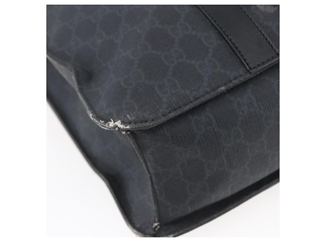 Gucci Borsa a mano GG Supreme in PVC nera 322072 Auth ep12169 Nero - vista 13