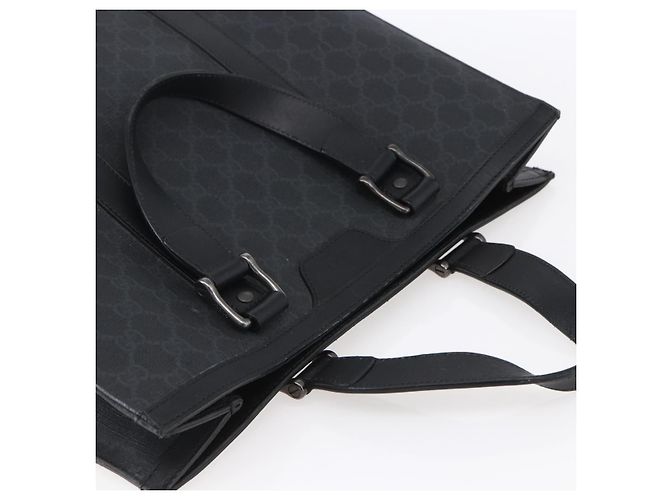 Gucci Borsa a mano GG Supreme in PVC nera 322072 Auth ep12169 Nero - vista 6