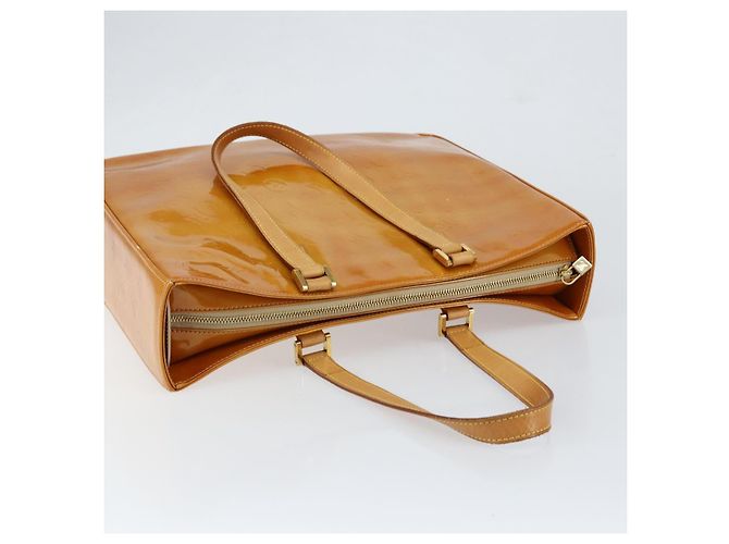 LOUIS VUITTON Borsa Tote Columbus Monogram Vernis Beige M91023 LV Auth th6462 - vista 6