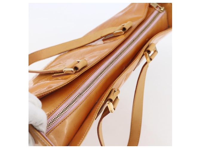 LOUIS VUITTON Borsa Columbus Monogram Vernis Rosa Marshmallow M91032 Auth ep11832 - vista 6