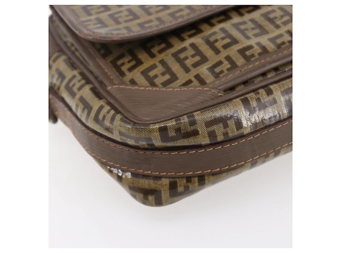 Fendi Bolso de hombro de lona Zucchino beige Auth th6516 - vista 11
