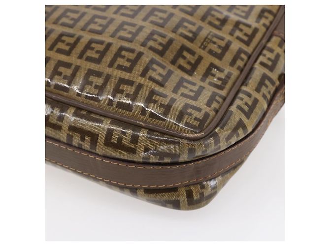 Fendi Bolso de hombro de lona Zucchino beige Auth th6516 - vista 12