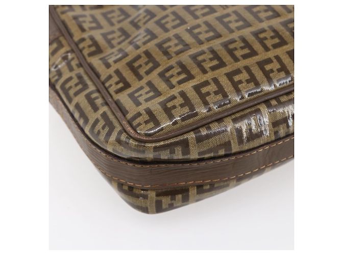 Fendi Bolso de hombro de lona Zucchino beige Auth th6516 - vista 13