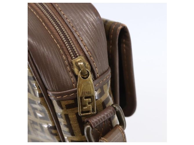 Fendi Bolso de hombro de lona Zucchino beige Auth th6516 - vista 14