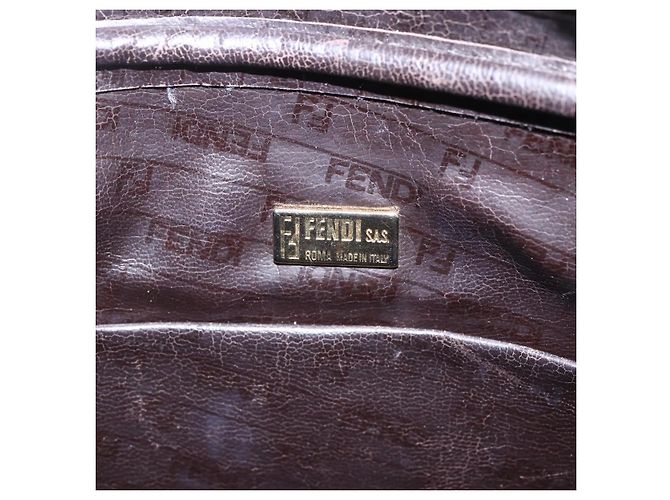 Fendi Bolso de hombro de lona Zucchino beige Auth th6516 - vista 15