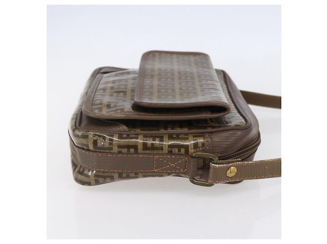Fendi Bolso de hombro de lona Zucchino beige Auth th6516 - vista 5