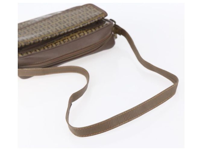 Fendi Bolso de hombro de lona Zucchino beige Auth th6516 - vista 7