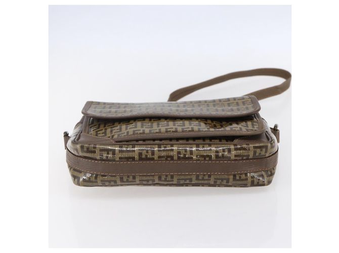Fendi Bolso de hombro de lona Zucchino beige Auth th6516 - vista 9