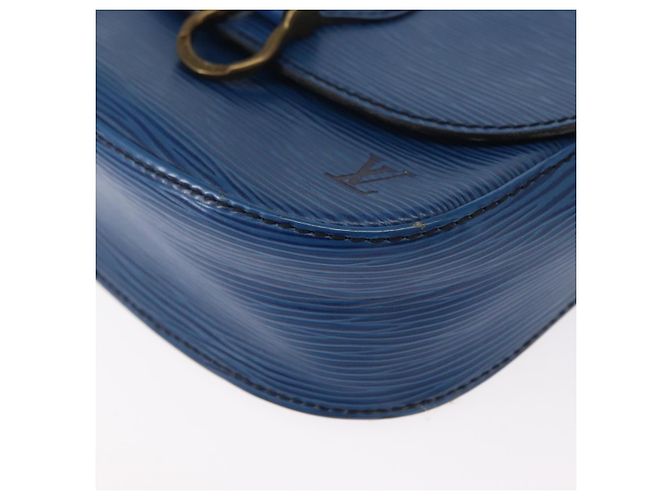 LOUIS VUITTON Borsa a Spalla Epi Saint Cloud PM Blu M52195 LV Auth BA8480 - vista 11